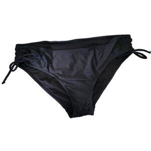 Black Swim Bikini Bottoms with Side String ties